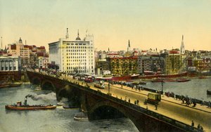 ロンドンブリッジとアデレードハウス、ロンドン、1935年。