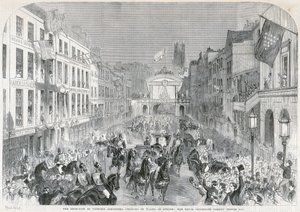 アレクサンドラ王女へのロンドンの歓迎、1863年 作： Unbekannt