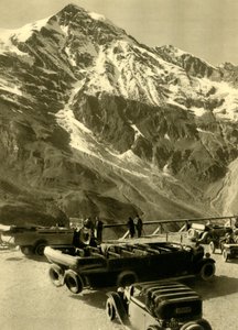 オーストリア、グロスグロックナーアルパインロード、c1935にあるホホマイスの展望台。 作： Unbekannt