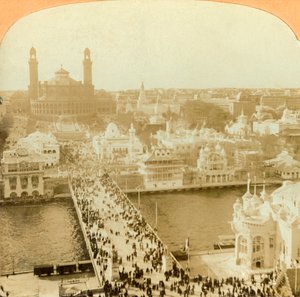 エッフェル塔から北を見る、パリ万博、1902年。 作： Unbekannt