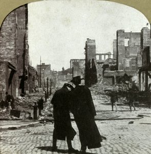 1906年、コーナーサッターアンドジョーンズ通りから北東を見る。 作： Unbekannt