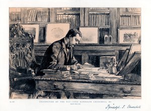 ロードランドルフチャーチル1849-1895年、イギリスの政治家、1885年 作： Unbekannt