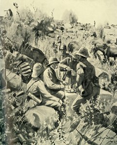 ロバート卿とヴェルトのランチのスタッフ、1901年。 作： Unbekannt