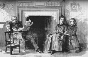 ウォルズリー卿とその娘、c1882-85 作： Unbekannt