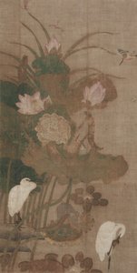 Lotuses、Insects、and Birds、1800s。 作： Unbekannt