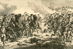 1759年、1890年、クナースドルフでラウドンズ騎兵突撃。