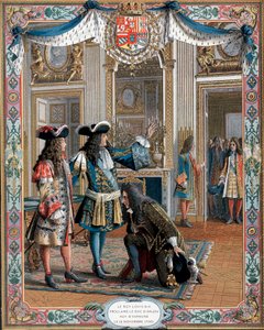 ルイ14世、ダックダンジュー王を宣言、継承戦争、19世紀1700 作： Unbekannt