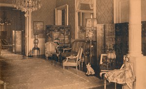 1927年、ベルギーのブリュッセルにあるキューバ大使館のルイ16世の部屋。 作： Unbekannt