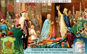 バイエルンのルイ1328年、1900年にローマ皇帝に戴冠 作： Unbekannt