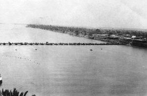 第一次世界大戦橋、バグダッド、メソポタミア、第一次世界大戦、1918年 作： Unbekannt