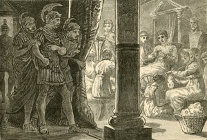 彼女の乙女の間のルクレティア、1890。 作： Unbekannt