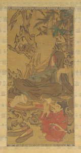 Luohan and Attendant, 1368-1644. 作： Unbekannt
