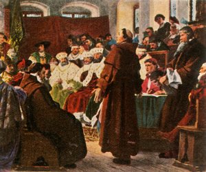 ワームの国会でのルター、1521年、1936年。