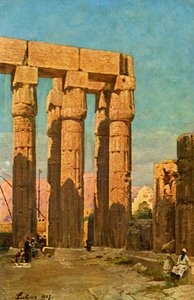 ルクソール：アメノフィス3世の寺院、c1918-c1939。 作： Unbekannt
