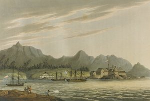 Lysyansky：1803-06年の世界一周航海、シップネヴァ 作： Unbekannt