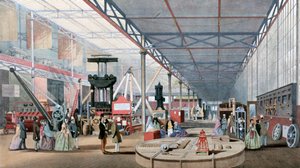 Machinery Hall、Crystal Palace Exhibition、ロンドン、1851 作： Unbekannt