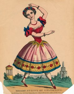 コロンバインとしてのマダム・オーリオール、c1849。 作： Unbekannt