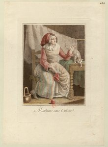 マダム・サン・キュロット、1794年頃。 作： Unbekannt