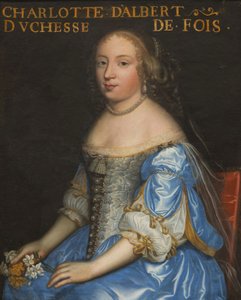 マドレーヌ・シャルロット・ダルベール・ダイリー、1649～1665年、フォワ公爵夫人、1665年頃。 作： Unbekannt
