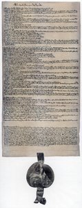 Magna Carta、1215年に最初に発行された英国憲章 作： Unbekannt