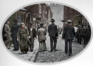 イタリアコミュニティのメインストリート、クラーケンウェル、ロンドン、c1900 1901 作： Unbekannt
