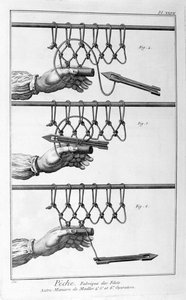 漁網を作る、1751-1777 作： Unbekannt