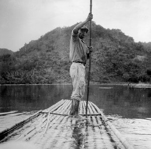 いかだの男、キングストン、ジャマイカ、1931