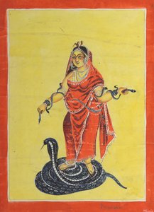 マナサ、ヘビの女神、1800年代。 作： Unbekannt