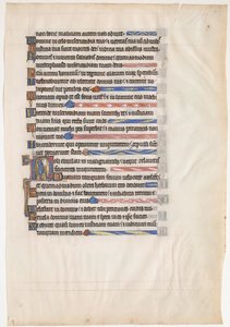Royal Psalter の写本の葉、イギリス、13 世紀。 作： Unbekannt