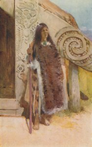 マオリ族の民族衣装、1924年 作： Unbekannt