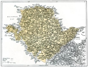 アングルシーの地図、1924-1926年 作： Unbekannt