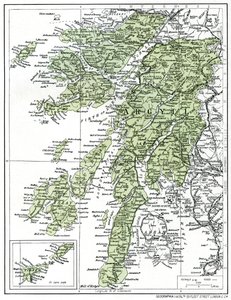 アーガイルシャーの地図、1924-1926年 作： Unbekannt