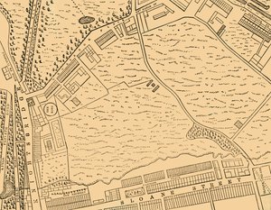 ベルグレイビアの地図、1814年、c1876。