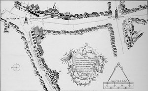 ビショップスゲートの地図、ロンドン市、c1599 1904 作： Unbekannt