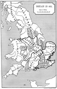 665年、1892年のイギリスの地図