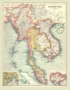 ファーザーインドの地図、1902年。 作： Unbekannt