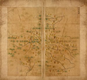 河南省の地図 作： Unbekannt