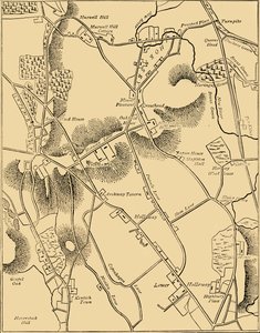 1819年のホーンジーと近隣の地図、c1876。
