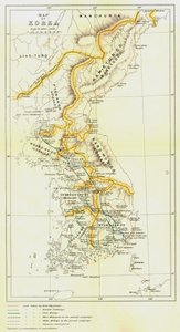 韓国の地図、1903年。 作： Unbekannt
