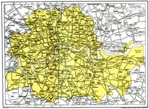 ロンドンの地図、1924-1926年 作： Unbekannt