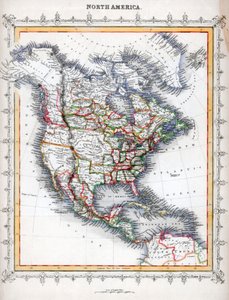 北米の地図