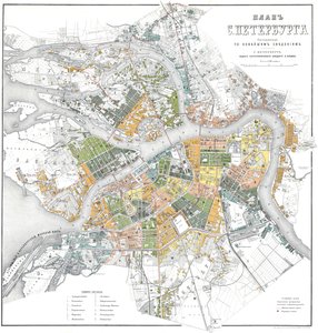 ピーターズバーグの地図 作： Unbekannt