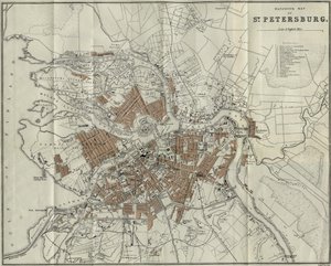 ピーターズバーグの地図、1893 作： Unbekannt