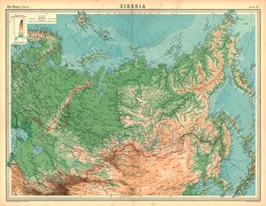 シベリアの地図