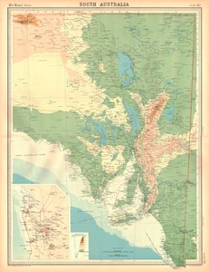 南オーストラリアの地図 作： Unbekannt