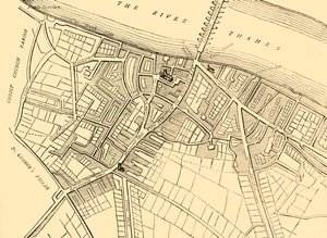 サザークの地図、1720年、c1878。 作： Unbekannt