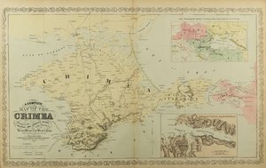 クリミア半島の地図。 作： Unbekannt