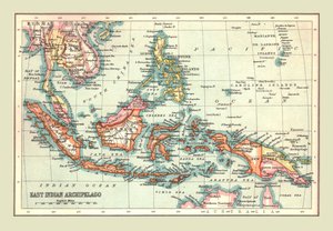 東インド諸島の地図、1902年。 作： Unbekannt