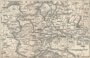 マレンゴキャンペーンの地図、1800年、1896年