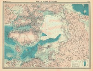 北極地方の地図